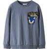 NAME IT Nkmnair Sonic Nreg Sweat Bru Sky Bambini e Ragazzi