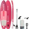 AQUASTIC Perth 9'10″ Tavola gonfiabile SUP | Forma allarround | Drop Stitch Lite | 300 × 76 × 12 cm | spostamento 320 L | Carico massimo 100 kg | Schiuma EVA da 3 mm | Impugnatura ad anello a D |