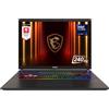 MSI Vector 16 HX AI 16" Core Ultra 9 2.1 GHz - SSD 1 TB - 16GB - Nvidia GeForce RTX 5070 Ti AZERTY - Francese - refurbished