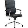 CLP Sedia da ufficio CLP Cleveland I: rivestimento in vera pelle, ecopelle o tessuto | Colore: nero | Materiale: ecopelle