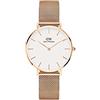 Daniel Wellington Petite Melrose, orologio da donna in oro rosa/oro rosa, 32 mm, maglia