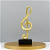 HO-SFSM Musica Nota Ornamento Scultura,Statua di Nota Musicale | Figurine in Resina Decorazione Musicale Dorata Tavolo Scultura Regalo