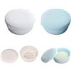 EQLEF Portable Circolare Seal Viaggi Soap Box Handmade Soap Box a Tenuta d'Acqua di plastica Scatola di Sapone / 2 pz
