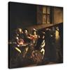 PIANK Stampa artistica da parete su tela con la chiamata di San Matteo di Caravaggio, per casa, scuola, ufficio, cornice decorativa, 30,5 x 30,5 cm