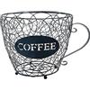 Agwuoetr Cestello Portaoggetti Universale per Capsule di caffè Cestino per Tazzine da caffè Porta Cialde per caffè Nero per Home Cafe Hotel Nero