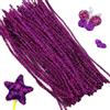 QianFenShi 100Pcs Scovolini Colorati Per Lavoretti,30cm × 6mm,Viola | Glitter Steli di Ciniglia Scovolini,Per Decorazioni Natalizie Artigianali Creative DIY