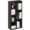 Furinno Luder Scaffale aperto reversibile a 7 cubi, Legno Nero