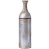 VW Vintiquewise Vintiquewise QI003484.M - Vaso decorativo da pavimento in metallo galvanizzato, stile rustico, 83,8 cm, colore: grigio