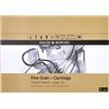 Daler Rowney Daler-Rowney - Blocco di carta da disegno a grana fine leggermente strutturata, 160 g/m², formato A2, incollata su 1 lato, 30 fogli bianchi, per artisti e studenti professionisti