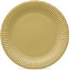 PAW Decor Collection PAW Piatti Carta Ø 23 cm, 8 pezzi - Oro | Resistenti e pratici in cartoncino, ideali per compleanno, festa e ricorrenze, tavola pronta e usa e getta