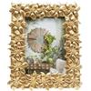 Kare Design cornice per imagini Flower, oro, motivo floreale, foto 10x15cm, idea regalo, accessorio muro o mobiletto
