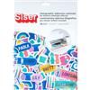 Siser Pellicola Laminazione Adesiva OLOGRAFICA per Sticker, formato A4 (10 fogli, effetti misti) - Anti-Sbavatura e Waterproof, Alta Adesività, No Laminatrice, Ideale per Sticker, ScrapBooking