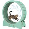 GarveeHome Ruota da esercizio per gatti da interni, grande, in legno, silenziosa e stabile, pista moquette rimovibile, antiscivolo, sicura per le zampe e resistente ai graffi, facile montaggio