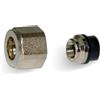 hydromark HM Raccordo Universale Adattatore 1/2\ per Tubi Multistrato e Rame, Finitura Nichelato/Cromato, ottone CW617N"
