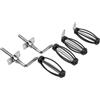 Gettimore Maniglia di ricambio per barbecue resistente, filettatura 12 mm, per Traeger e la maggior parte delle marche, in acciaio inox, per cucinare all'aperto (A)