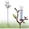 Mestive Pluviometro con picchetto e tubo in plastica: pluviometro resistente al gelo per decorazione da giardino, misurazione dell'acqua piovana, per gli amanti del giardino, per cortile, terrazzo