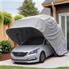 Generic Tettoia per auto retrattile resistente a tutte le condizioni atmosferiche, garage portatile mobile con design pieghevole per la protezione dei veicoli all'aperto