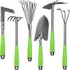 Generico Set di Attrezzi da Giardinaggio Manuali 6 Pezzi Lega Di Alluminio Portatile | Kit per Giardinaggio Esterno e Cortile Per Piante Domestiche Bonsai Cura E Allentamento