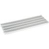 EDILSTORE Griglia Ricambio per Canaletta Drenaggio Acqua Piovana - Grigliato modulare sostituzione caditoia per canalina meteoriche 20x50 - Plastica ABS PVC grigio chiaro - Antiscivolo Antitacco - Made in Italy