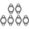 TOP-MAX 6 guarnizioni di scarico compatibili con motore Honda GX240 GX270 GX340 GX390 188F 190F, ricambio per generatore di corrente, tosaerba, pompa dell'acqua, 4 tempi motore a benzina