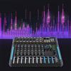 PromiseFly Console di miscelazione professionale stereo a 10 canali | mixer audio Bluetooth con 99 effetti DSP | mixer con azionamento USB + 48 V Phantom Power | mixer DJ per studio karaoke