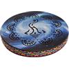 Btuty 10 Pollice Ocean Drum Etnico Percussione Strumento Dipinto Modello di Tamburo di Legno di Betulla Bordo Intrecciato per Casa Forniture per Feste Musica Onomatopeica Portatile Tamburo A Mano