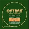 Optima Set di corde dorate per chitarra acustica Light 1747L