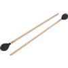 Naroote Bacchette per Marimba Lisce Testa in Filato Medio Duro con Manico in Acero, Compatibili con Strumenti a Percussione, 2 Paia per una Lunga Durata (BLACK)
