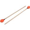 Naroote Bacchette per Marimba Lisce Testa in Filato Medio Duro con Manico in Acero, Compatibili con Strumenti a Percussione, 2 Paia per una Lunga Durata (ORANGE)