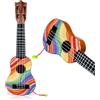 CXINLky Ukulele fai da te Diamond Art Painting Creative Diamond Art Ukulele con plettro per principianti 09 linee colorate