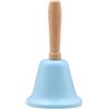Comgooldool Campanello a mano in metallo chiaro risonante sonoro portatile | Colorato per matrimoni, aule e la casa, versatile strumento di attenzione per insegnanti e familiari