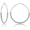 U7 Orecchini Donna a Cerchio 20-80mm in Acciaio/Oro/Nero | Orecchini a Cerchio Donna Acciaio Inossidabile Ipoallergenico Colore Argento/Oro/Nero Stile Minimalismo Regalo Donna