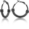 U7 Orecchini Donna a Cerchio 20-80mm in Acciaio/Oro/Nero | Orecchini a Cerchio Donna Acciaio Inossidabile Ipoallergenico Colore Argento/Oro/Nero Stile Minimalismo Regalo Donna