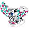LES FOLIES DI PAOLA GRIECO Charm Cappello Bianconiglio Cappellaio Matto Alice in wonderland per Disney in argento 925 - Les Folies per Pandora