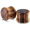 BCughia Orecchino Dilatatore Uomo, Tunnel Orecchie Legno 6-20mm Legno Dilatatore Orecchino Donna, 2 Pezzi