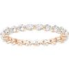 Grewod Anello Donna Argento 925 Misura 7-27, Eternity da 2.5mm con Zirconi Rotondi Bianchi, Gioielli Anello con Pietra
