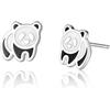 VIKI LYNN Panda Bear orecchini a perno in argento Sterling 925 ipoallergenico orecchini per bambine - Gemshadow
