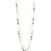 FULU AUTUMN Collana lunga da donna dorata, a doppio strato, con perle in pietra naturale, elegante collana alla moda, regalo per la festa della mamma