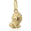 NKlaus ciondolo piccolo leone bambino 375 oro giallo 9 carati 11,5mm lucido amuleto 6514