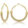 U7 Orecchini Donna a Cerchio 20-80mm in Acciaio/Oro/Nero | Orecchini a Cerchio Donna Acciaio Inossidabile Ipoallergenico Colore Argento/Oro/Nero Stile Minimalismo Regalo Donna