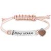 MAMIJUX Bracciali Acciaio con cordino colorato per tutta la Super Famiglia