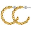 GoldChic Jewelry Orecchini a Cerchio In Oro Per Donna, Cerchi Per Orecchini Semicircolari Con Trama In Filigrana, Gioielli Con Dichiarazione a Cuore Scavati