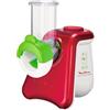 Moulinex DJ8115 - Tritatutto elettrico Fresh Express Max (260 W), 5 inserti a tamburo, funzione cubo bianco/rosso metallizzato, 14 cm x 27 cm x 19 cm (lunghezza x larghezza x altezza)