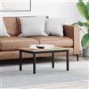 Generic Tavolino da Salotto Rettangolare Sonoma 70 x 50 x 36 cm Legno | Design minimalista, superficie liscia, gambe in metallo, manutenzione facile, stile versatile