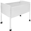 HHEMSTD Armadietto con 4 ruote, 70 x 37 x 60 cm, per cartelle sospese | Carrello portadocumenti mobile in acciaio al carbonio con portata di 30 kg per ufficio, sala conferenze e spazio di lavoro