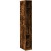 zuentd Armadio Smoke Dab 30x50x200 cm Materiale a base di legno di Polka | Struttura stabile, resistente all'umidità, ripiano per scatole, asta appendiabiti, dimensioni compatte, design minimalista
