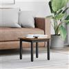 Generic Tavolino Rettangolare in Legno e Metallo 40x40x36 cm per Soggiorno | Design minimalista, superficie liscia, base stabile in metallo, facile pulizia