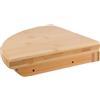 Amosfun Mensola Angolare da Parete in Bambù a Ventaglio, Scaffale Angolare per Piante, 20x20x4cm, Stile Rustico, Superficie Liscia, per Soggiorno e Case Molto Vissute