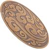 Beatifufu Ottone Applique Decorativa Stile Antico Cinese, per Mobili, 11cm | Armadi e Madie, Effetto Vintage, Finitura Bronzo, per Restyling e Pareti Decorative