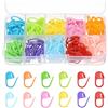 PATIKIL Segnapunti all'Uncinetto, 150Pcs Segnapunti in Plastica per Cucito E Maglieria con Clip Contatore per Lavori A Maglia E Uncinetto Fai da Te, Multicolore
